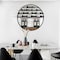 Vintiquewise Vintage Decorative Modern Black Metal Round Wall Mounted Wine Display Rack w/Cork and Glass Holder QI004276.KD - alternate 5